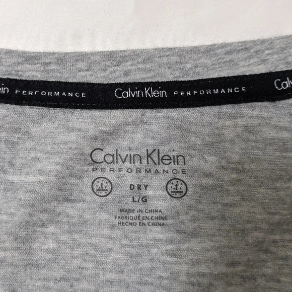 Calvin Klein Performance Sleeveless Boxy Crop Top, Color Gray Size L - Picture 13 of 14